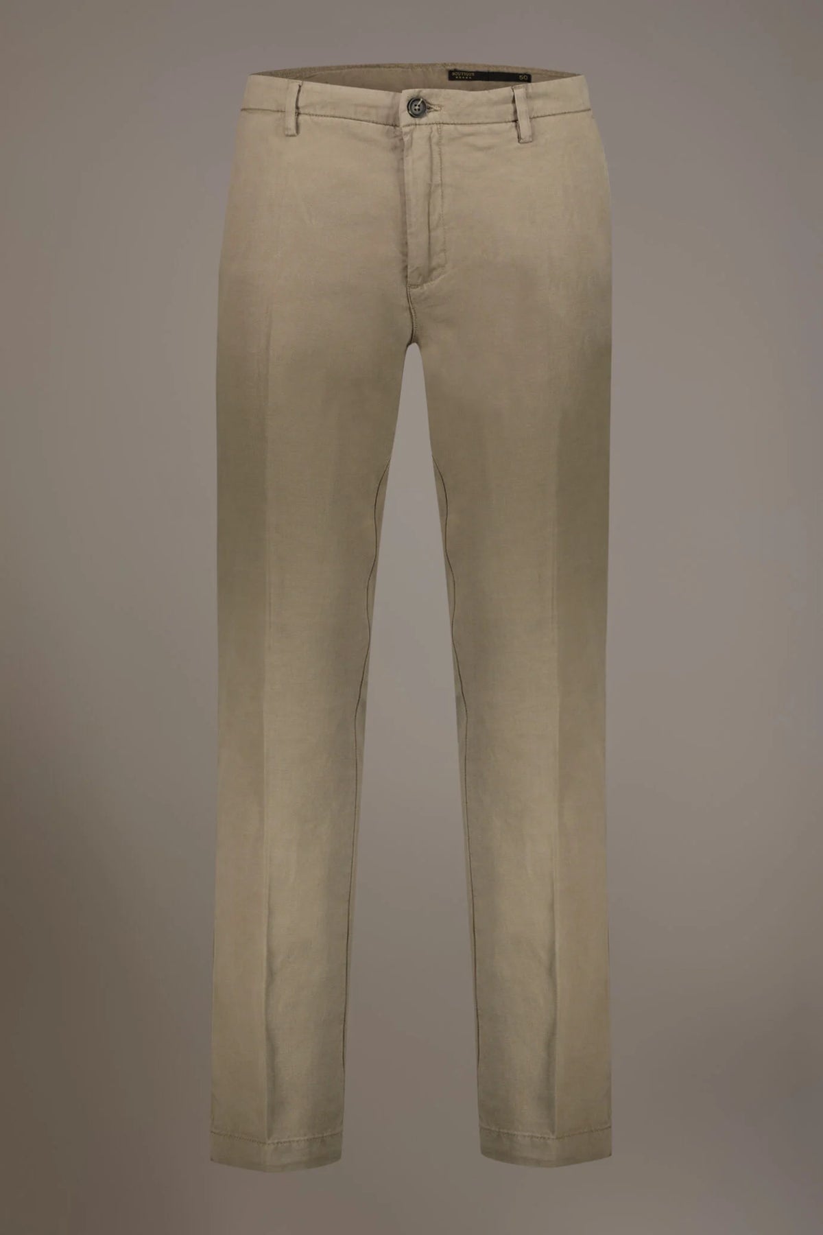 Linen blend chino trousers