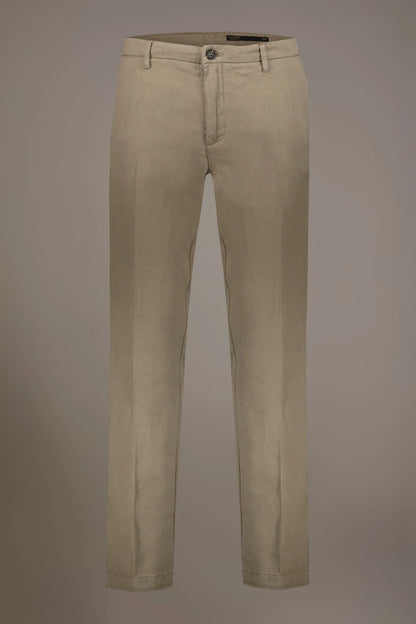 Linen blend chino trousers