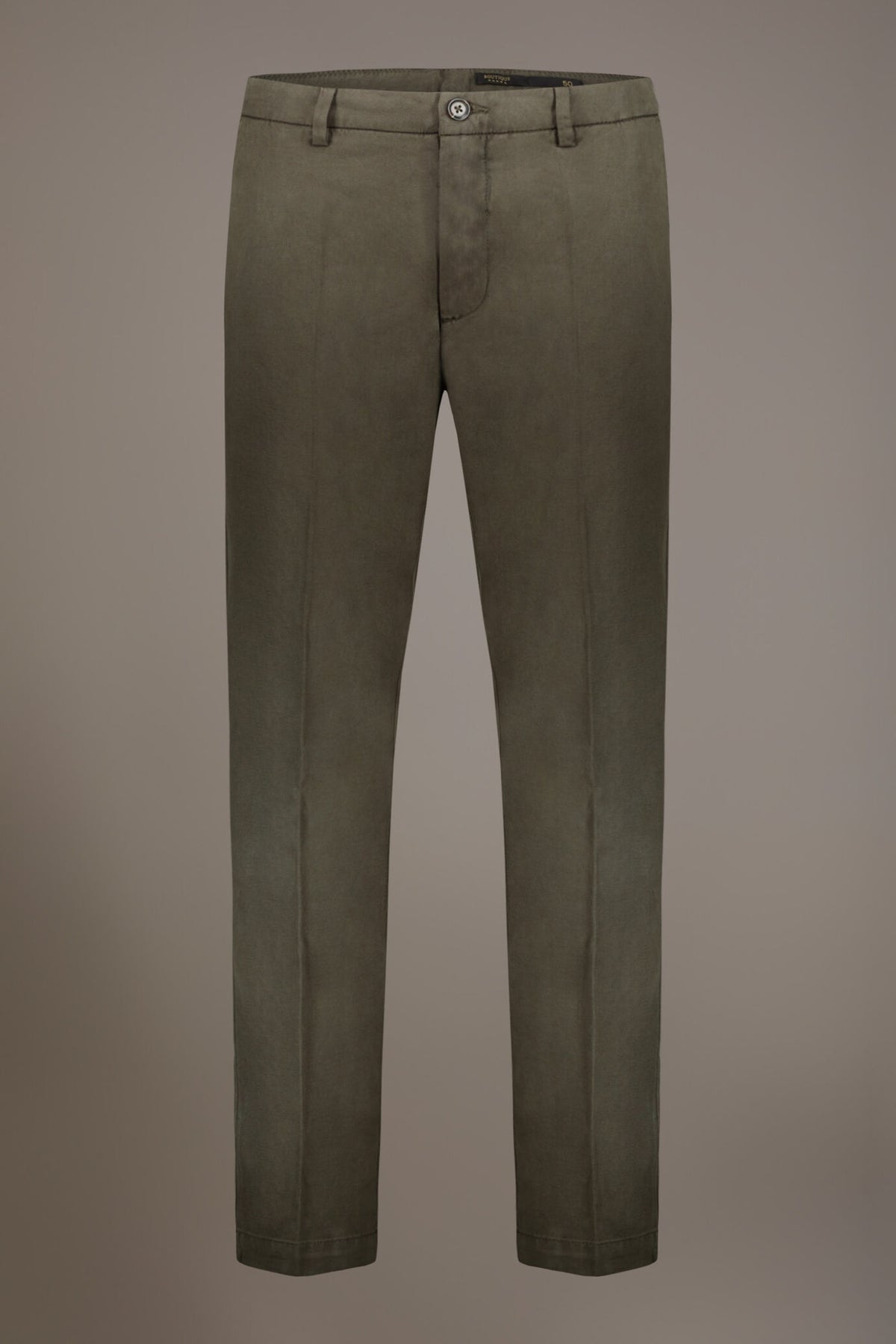 Linen blend chino trousers