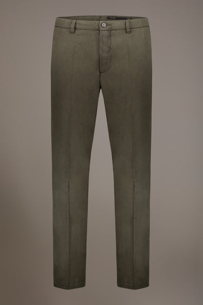 Linen blend chino trousers