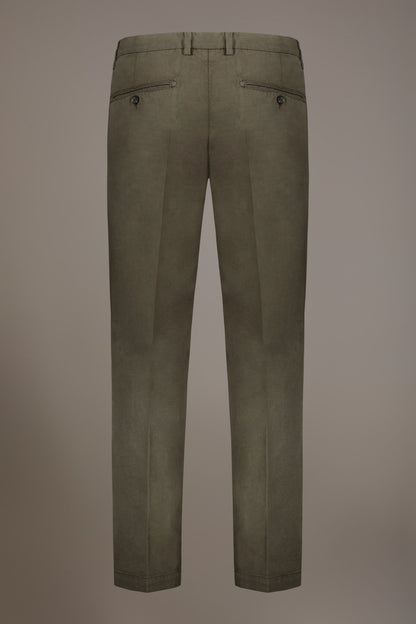 Linen blend chino trousers