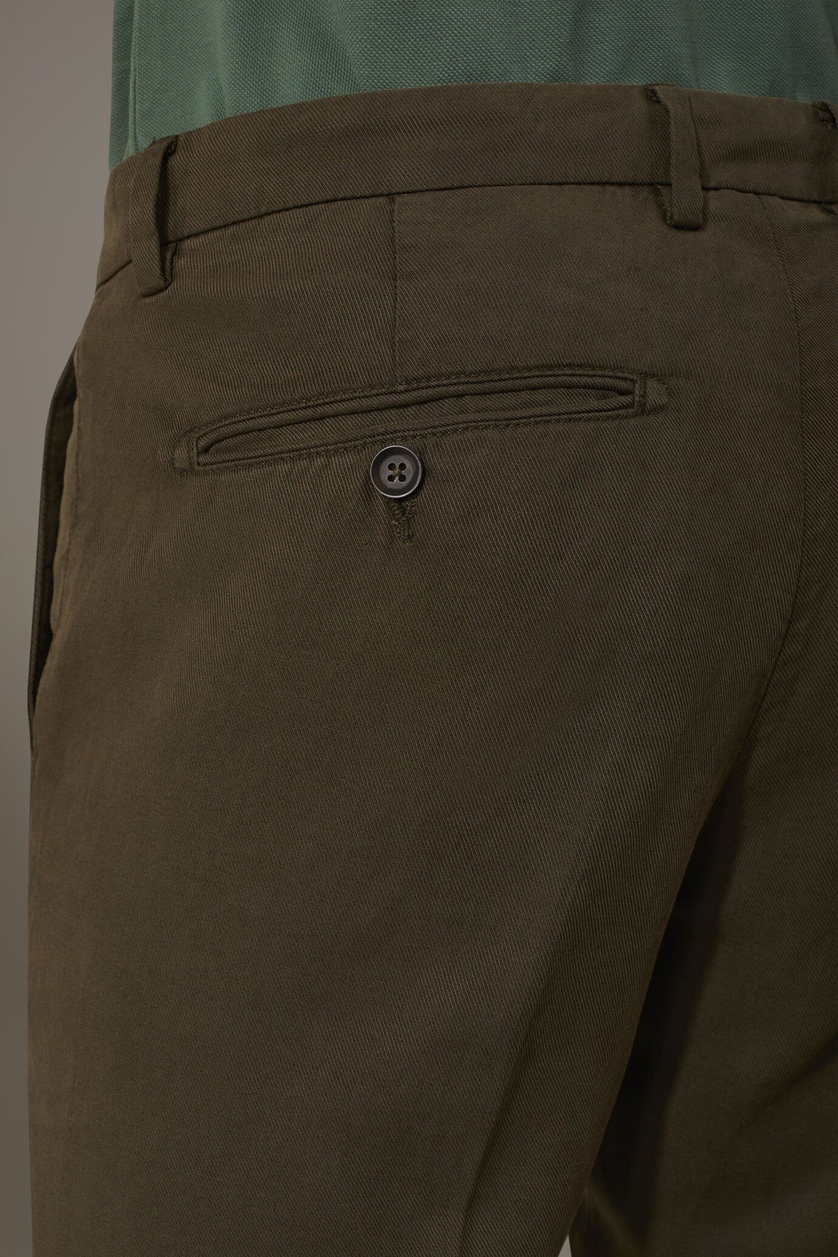 Linen blend chino trousers