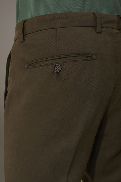 Linen blend chino trousers