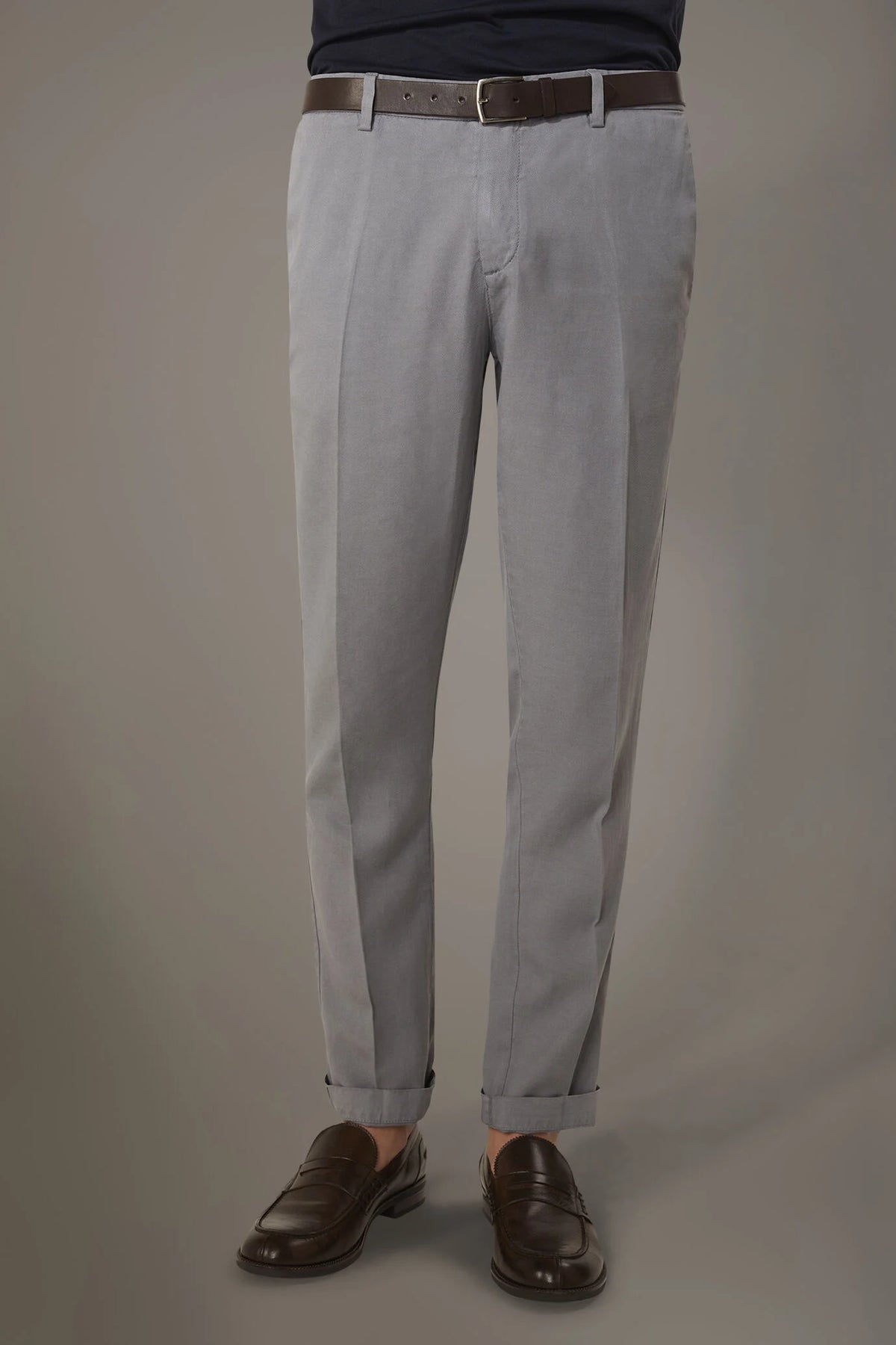 linen blend chino trousers