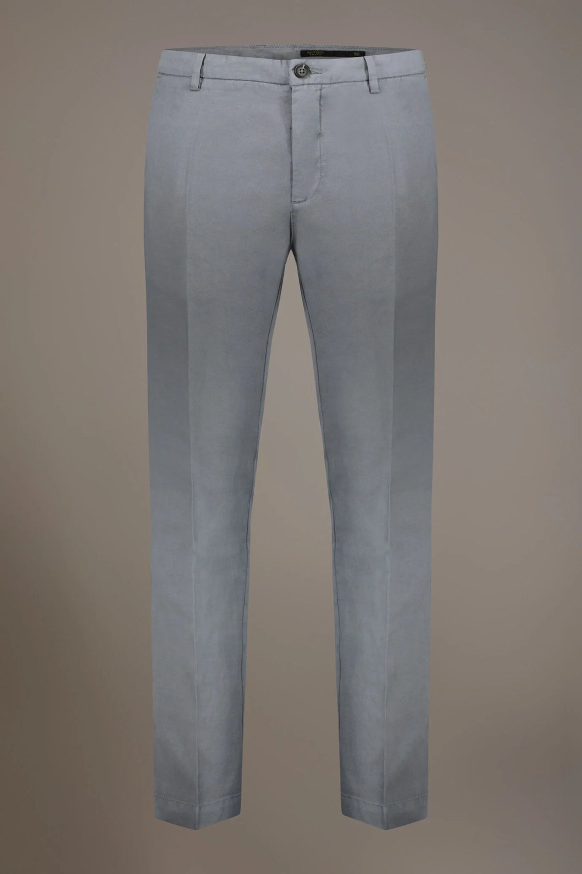 linen blend chino trousers
