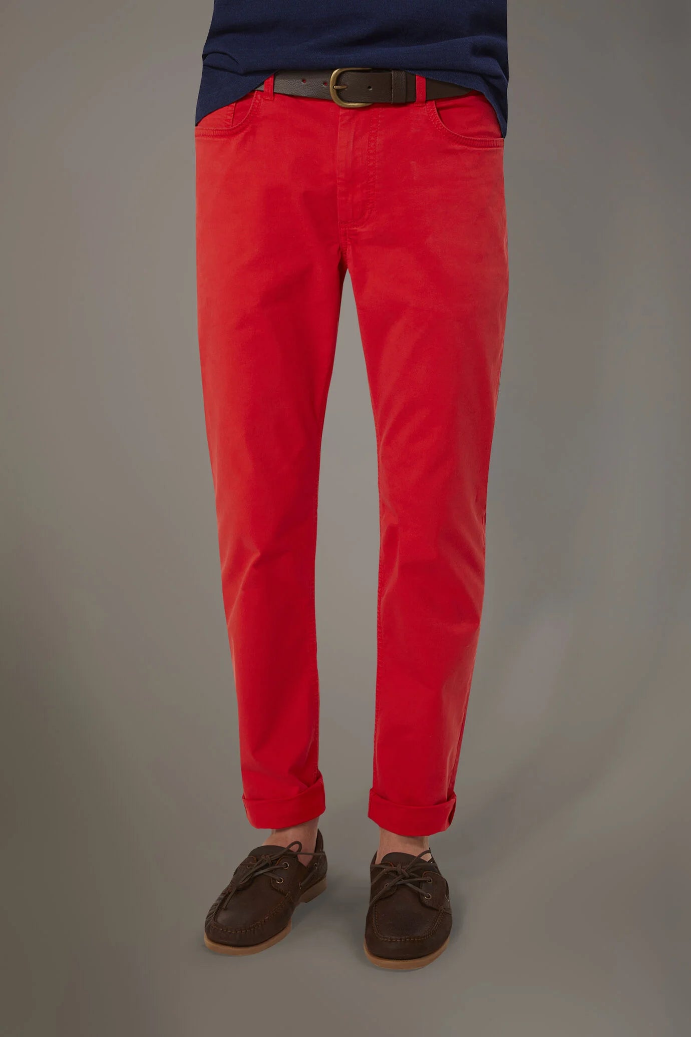 Trousers 5 pockets regular fit twill construction