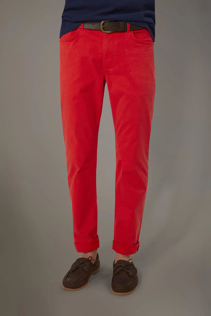 Trousers 5 pockets regular fit twill construction