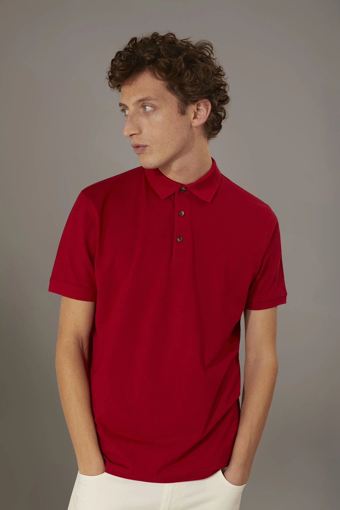 Short sleeve polo 100% cotton piquet