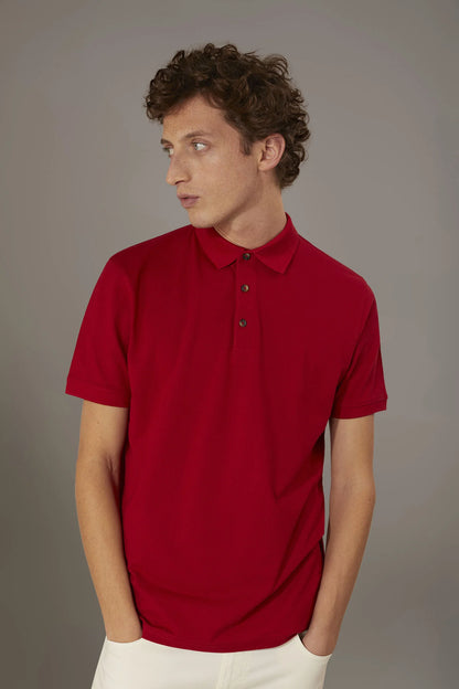 Short sleeve polo 100% cotton piquet