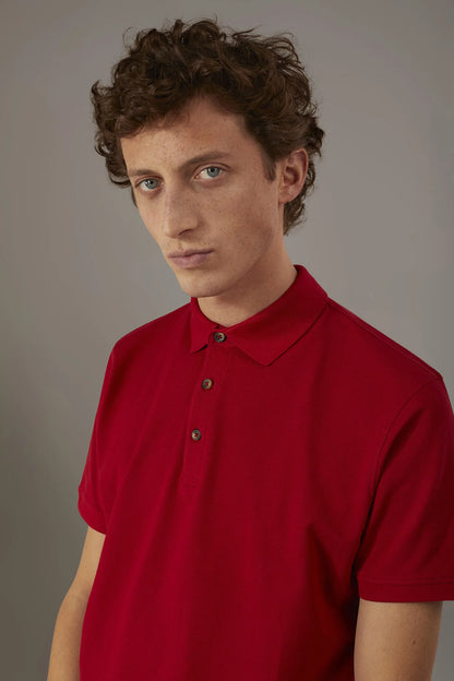 Short sleeve polo 100% cotton piquet