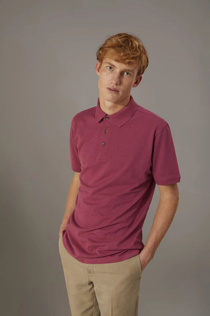 Short sleeve polo 100% cotton piquet