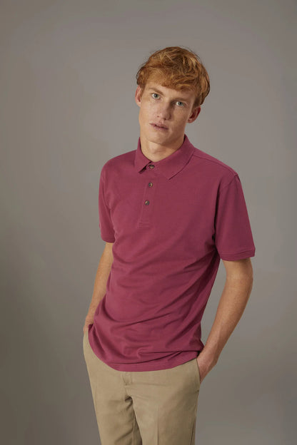 Short sleeve polo 100% cotton piquet
