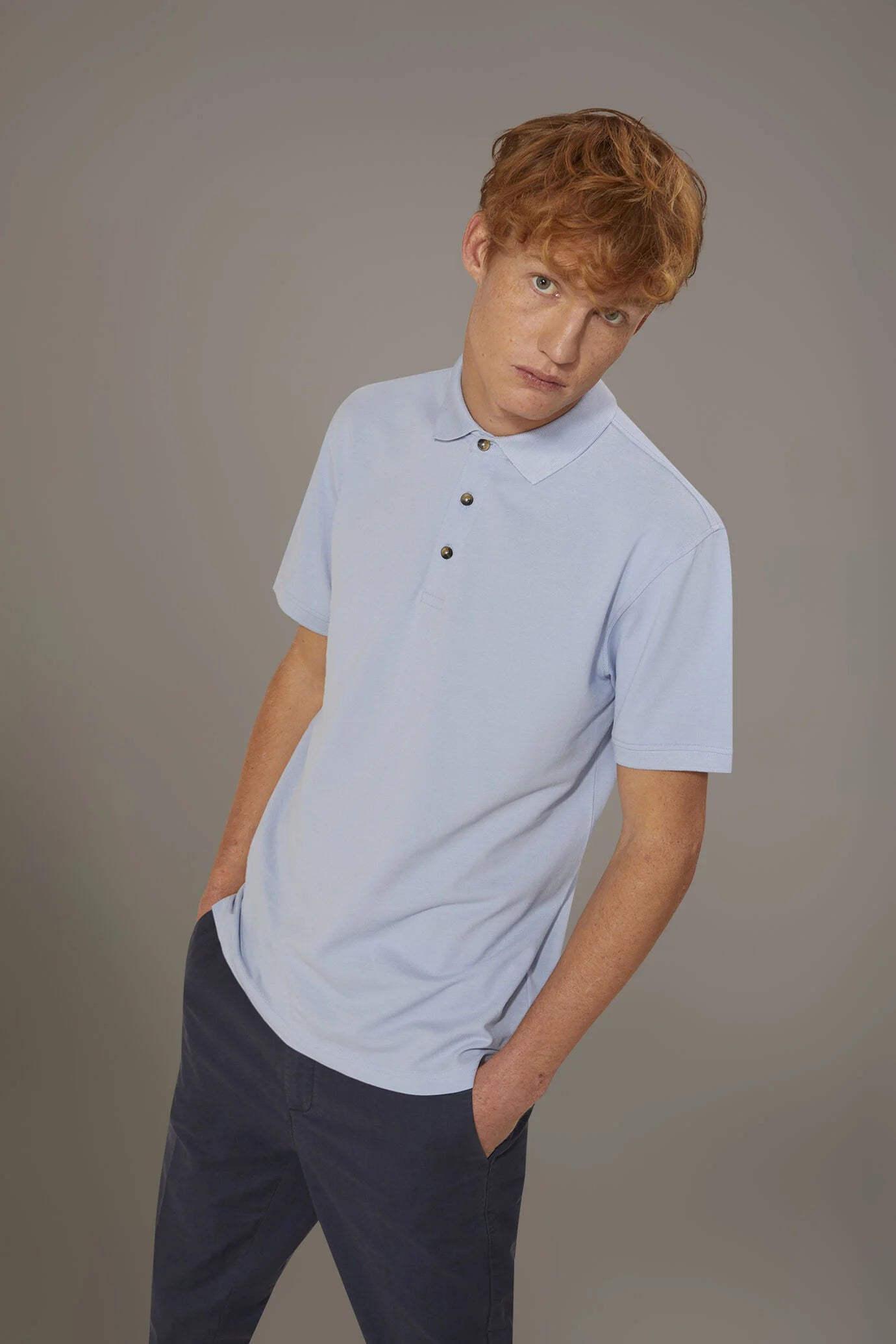 Short sleeve polo 100% cotton piquet