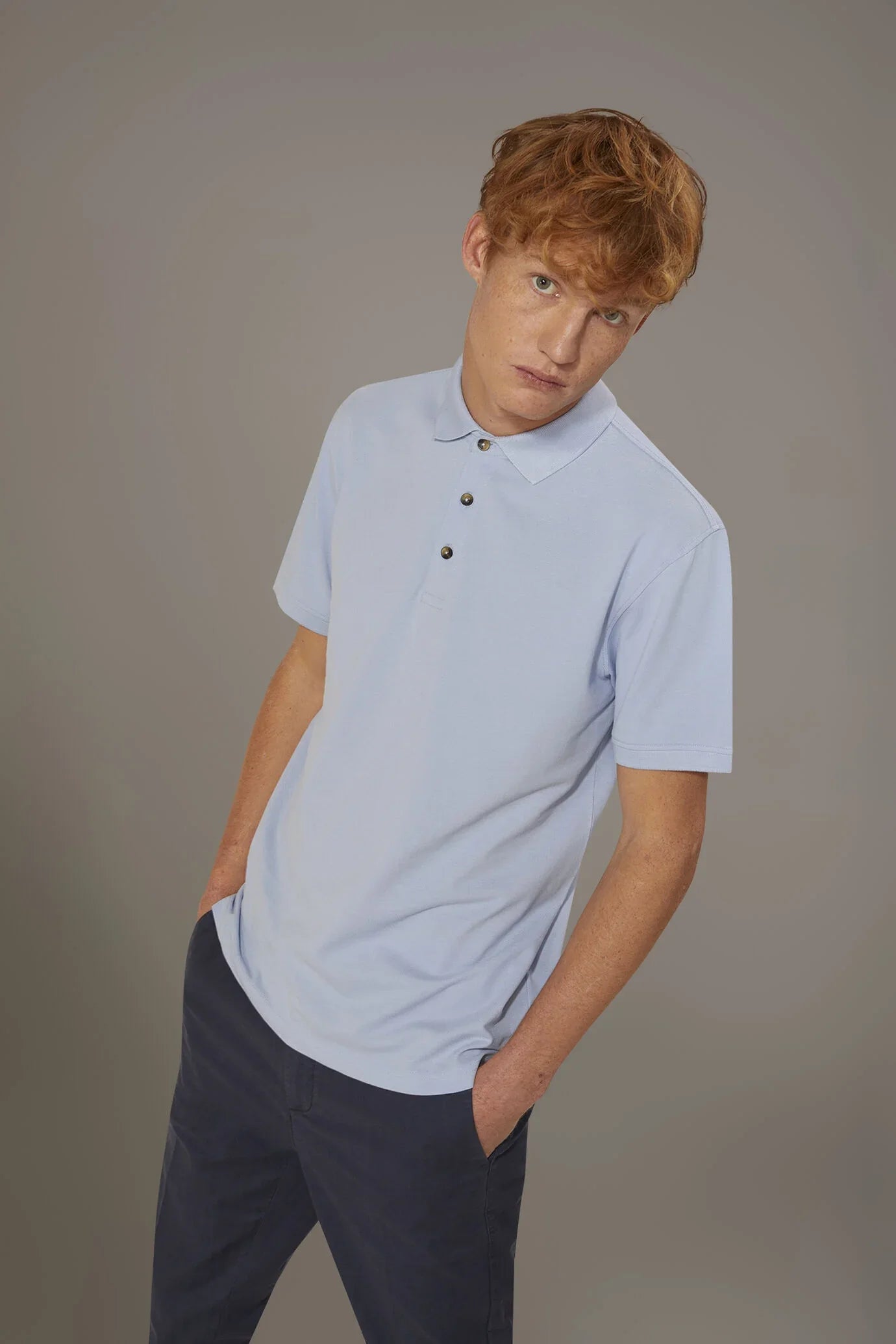 Short sleeve polo 100% cotton piquet
