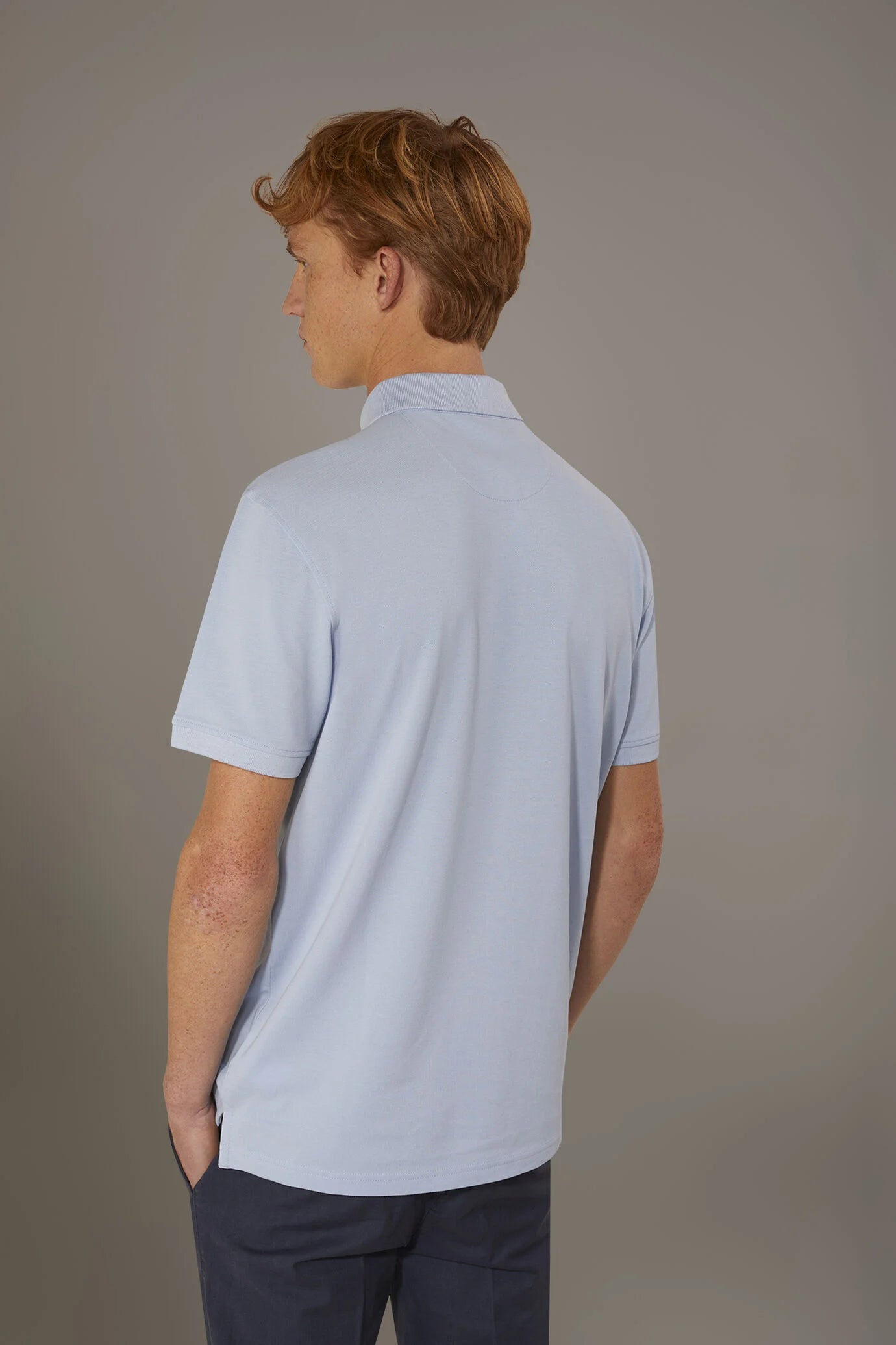 Short sleeve polo 100% cotton piquet