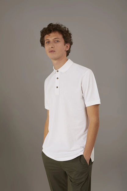 Short sleeve polo 100% cotton piquet