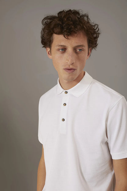 Short sleeve polo 100% cotton piquet
