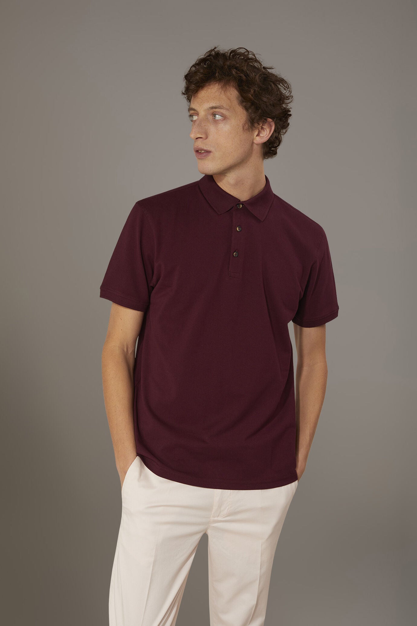 Short sleeve polo 100% cotton piquet
