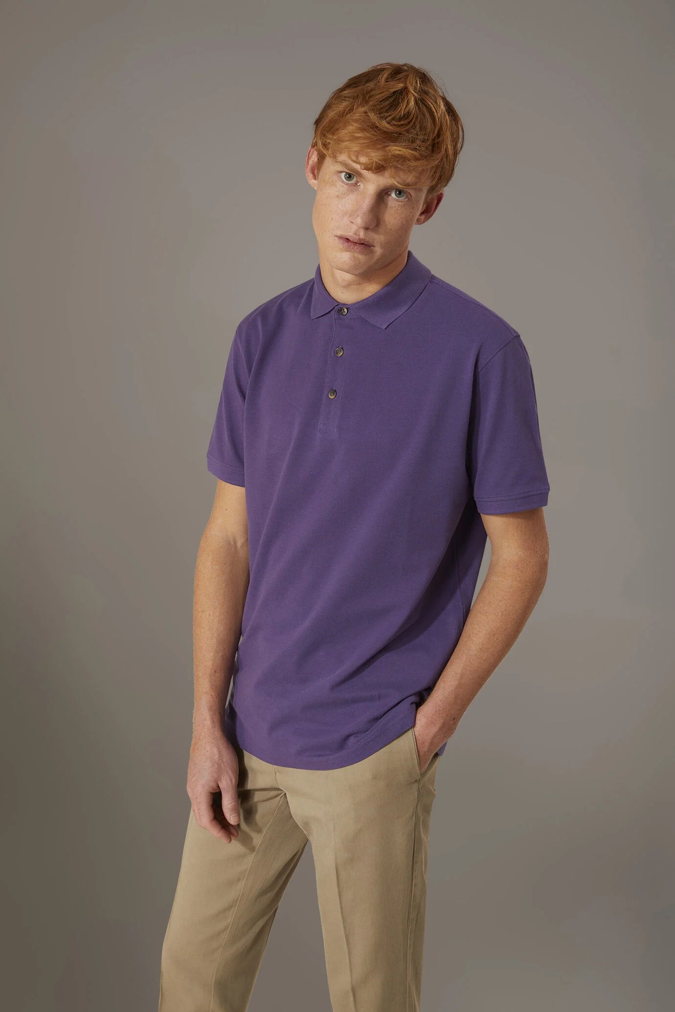 Short sleeve polo 100% cotton piquet