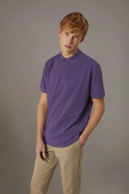 Short sleeve polo 100% cotton piquet
