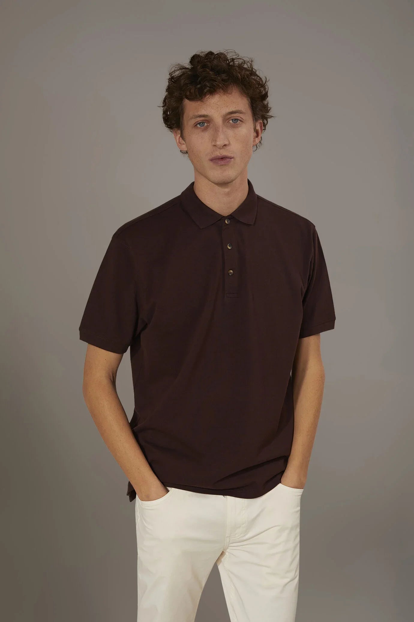 Short sleeve polo 100% cotton piquet
