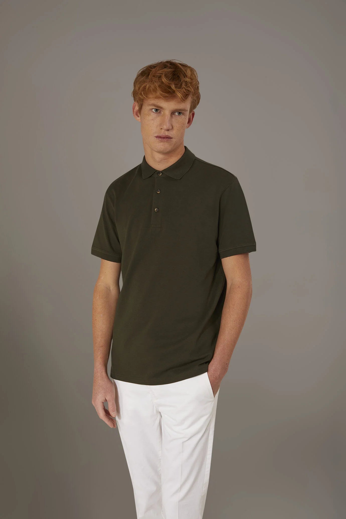 Short sleeve polo 100% cotton piquet