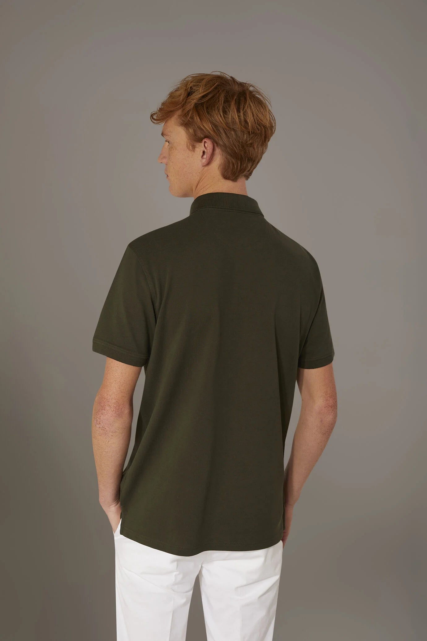 Short sleeve polo 100% cotton piquet