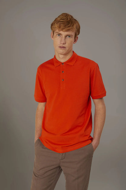 Short sleeve polo 100% cotton piquet
