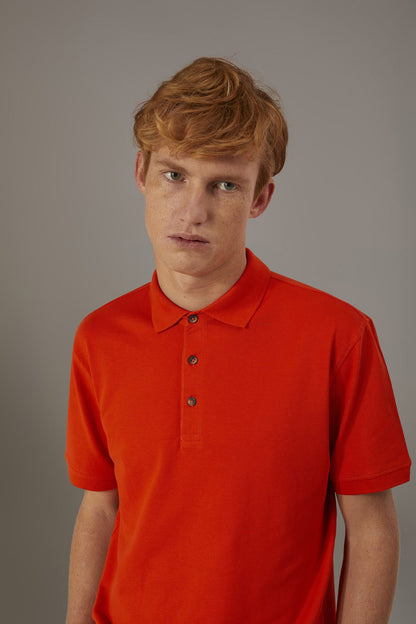 Short sleeve polo 100% cotton piquet
