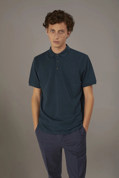 Short sleeve polo 100% cotton piquet