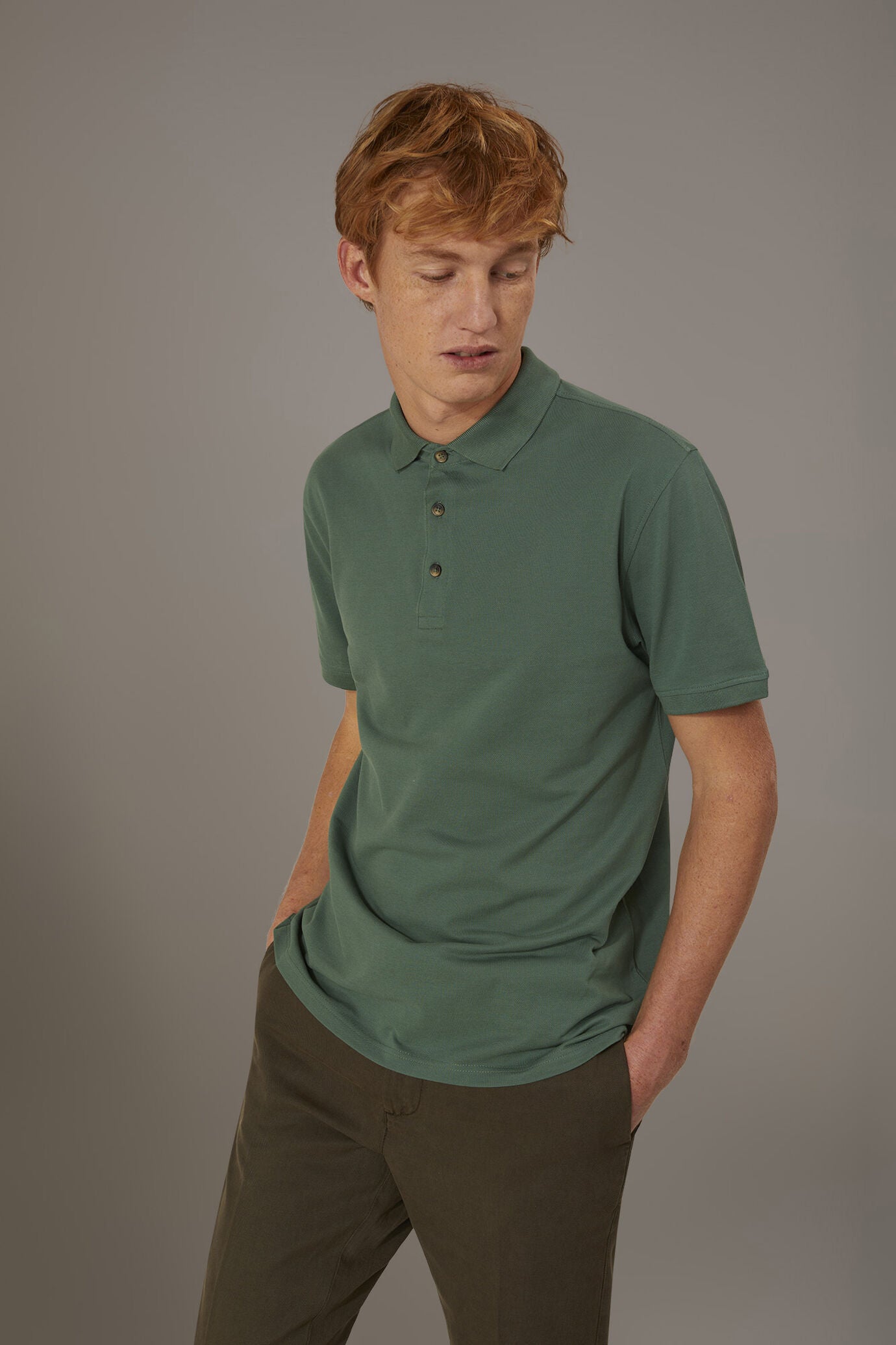 Short sleeve polo 100% cotton piquet