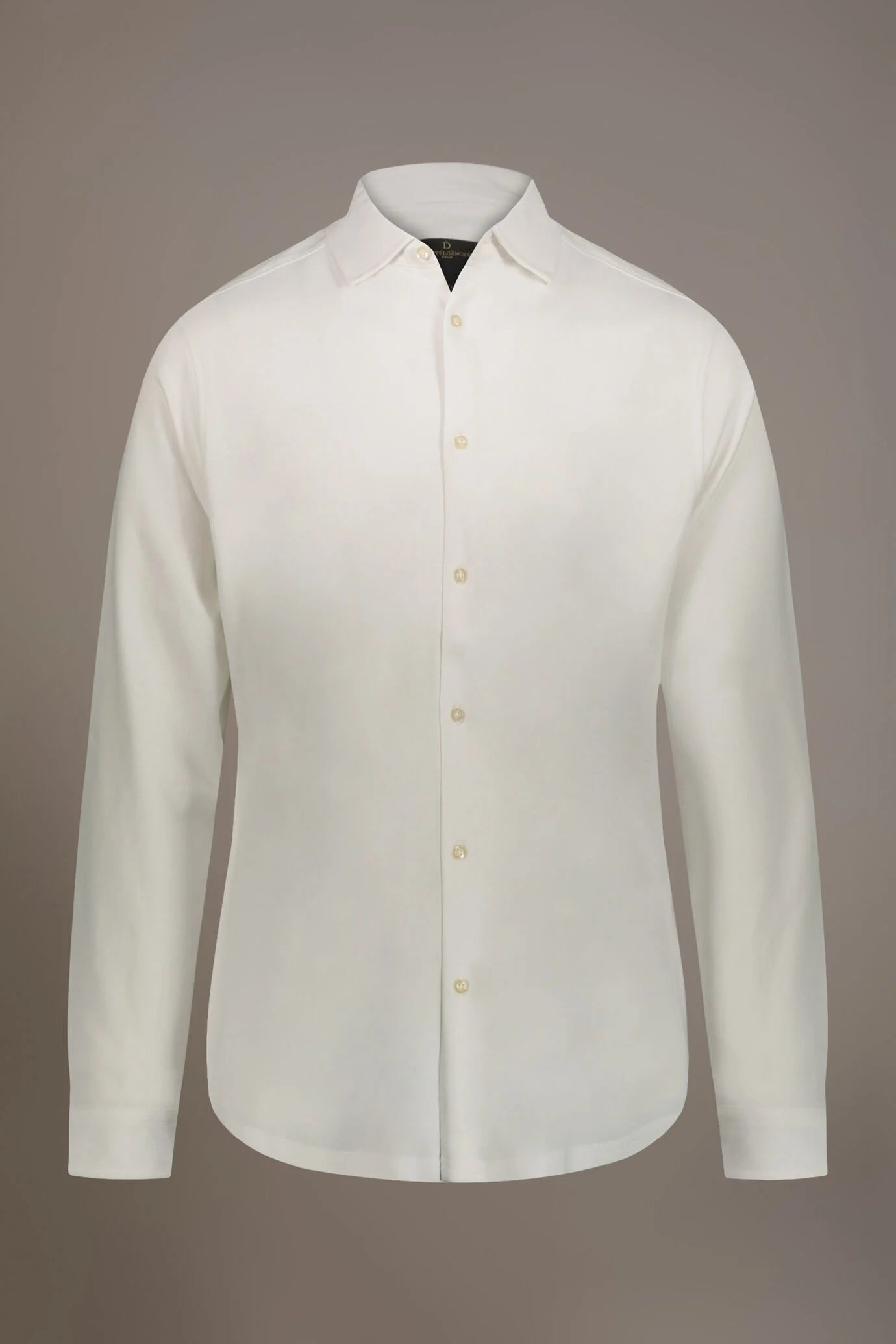 Long sleeves polo shirt 100% cotton piquet solid colour