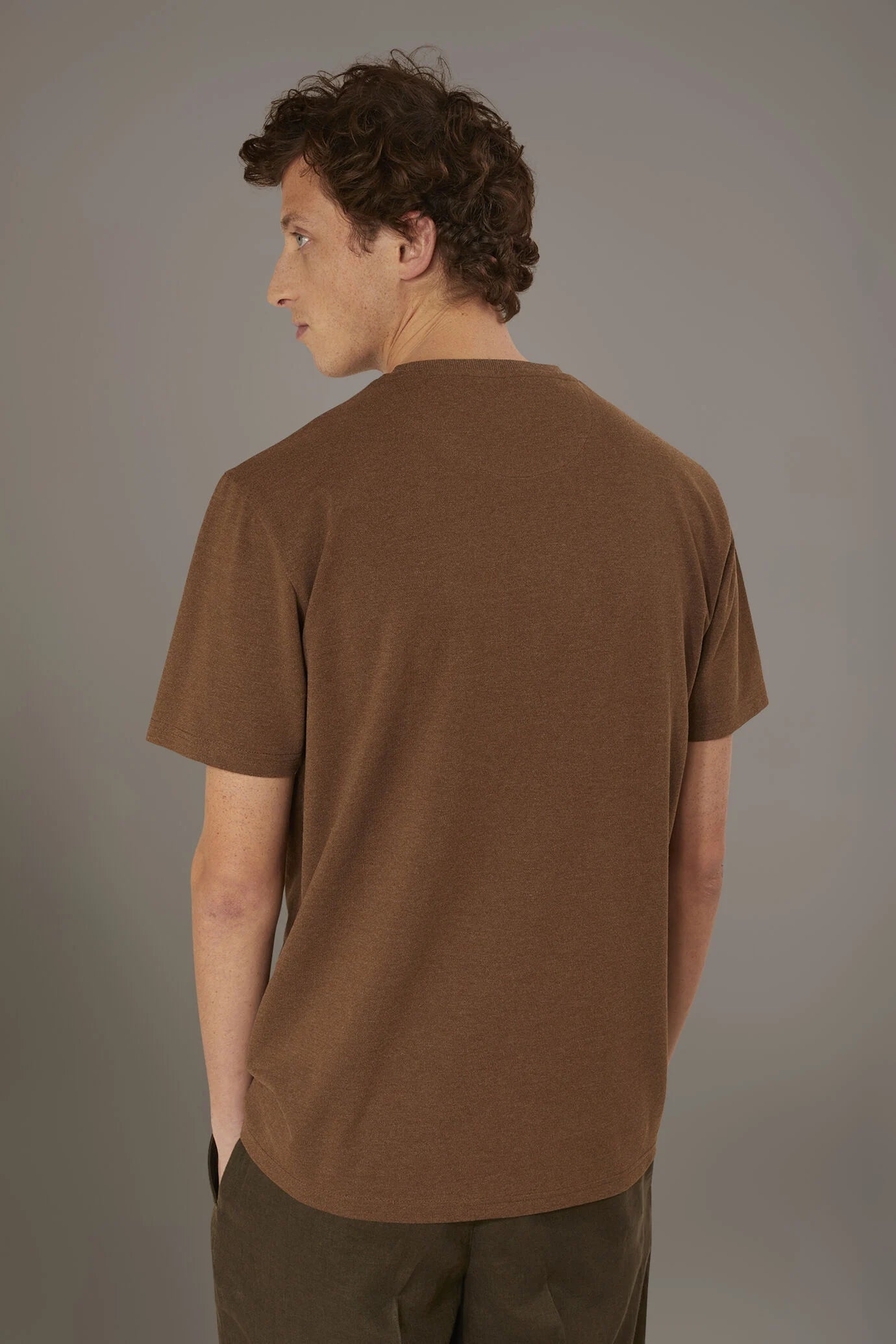 Round neck t-shirt melange