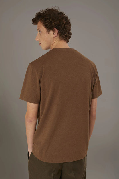 Round neck t-shirt melange