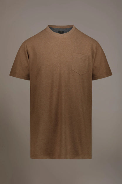 Round neck t-shirt melange