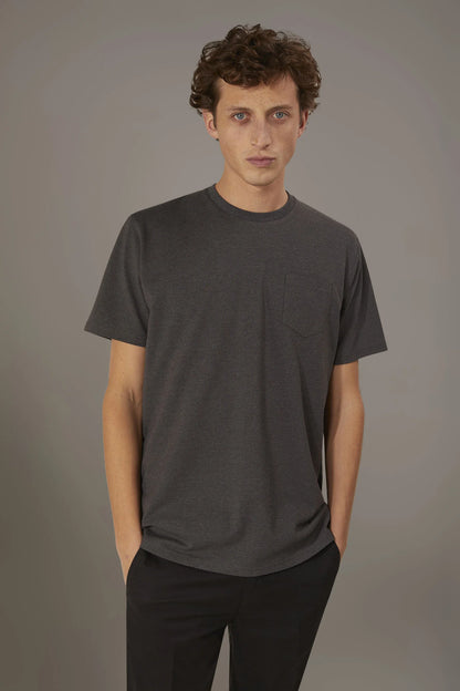 Round neck t-shirt melange