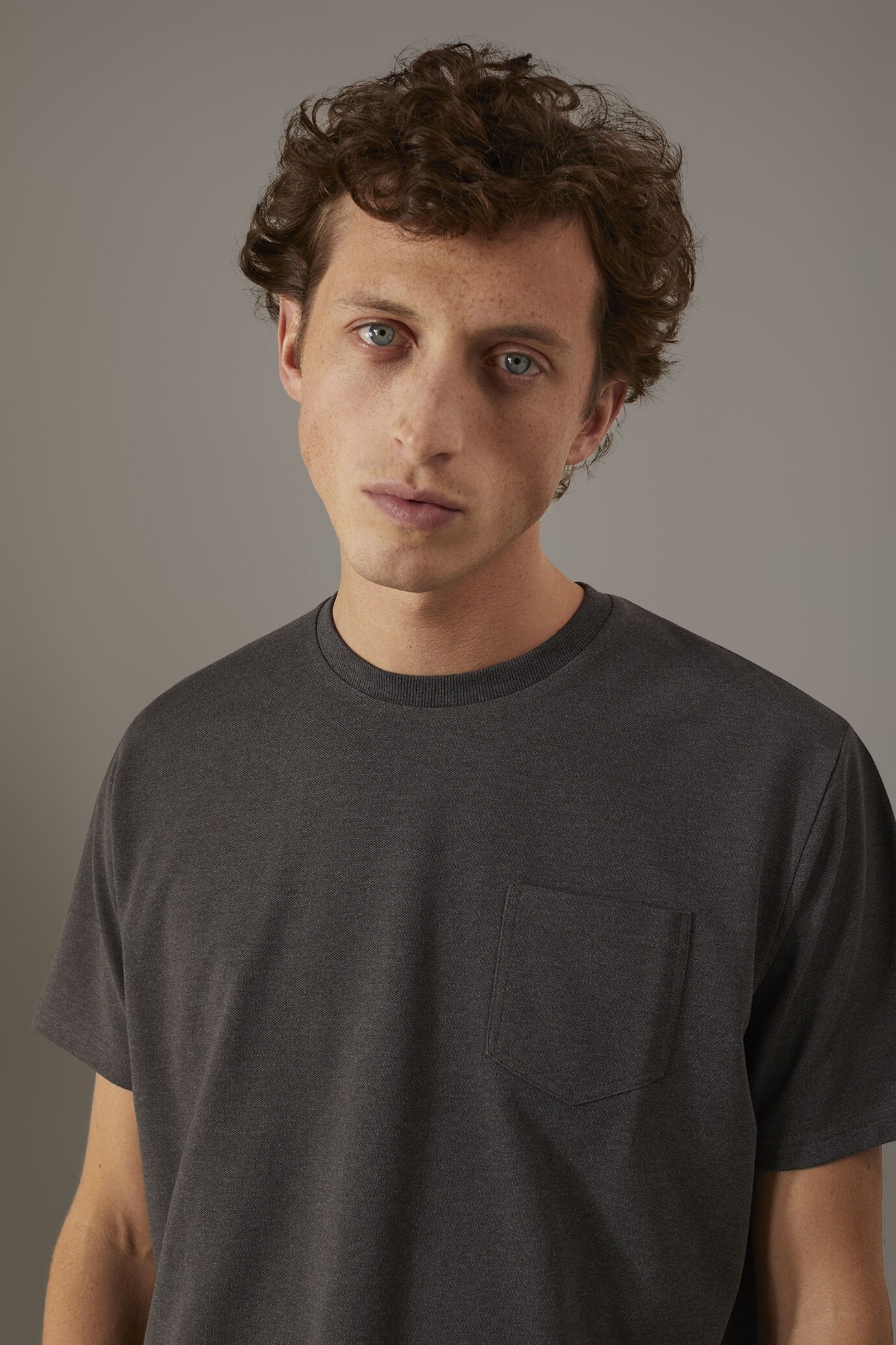 Round neck t-shirt melange