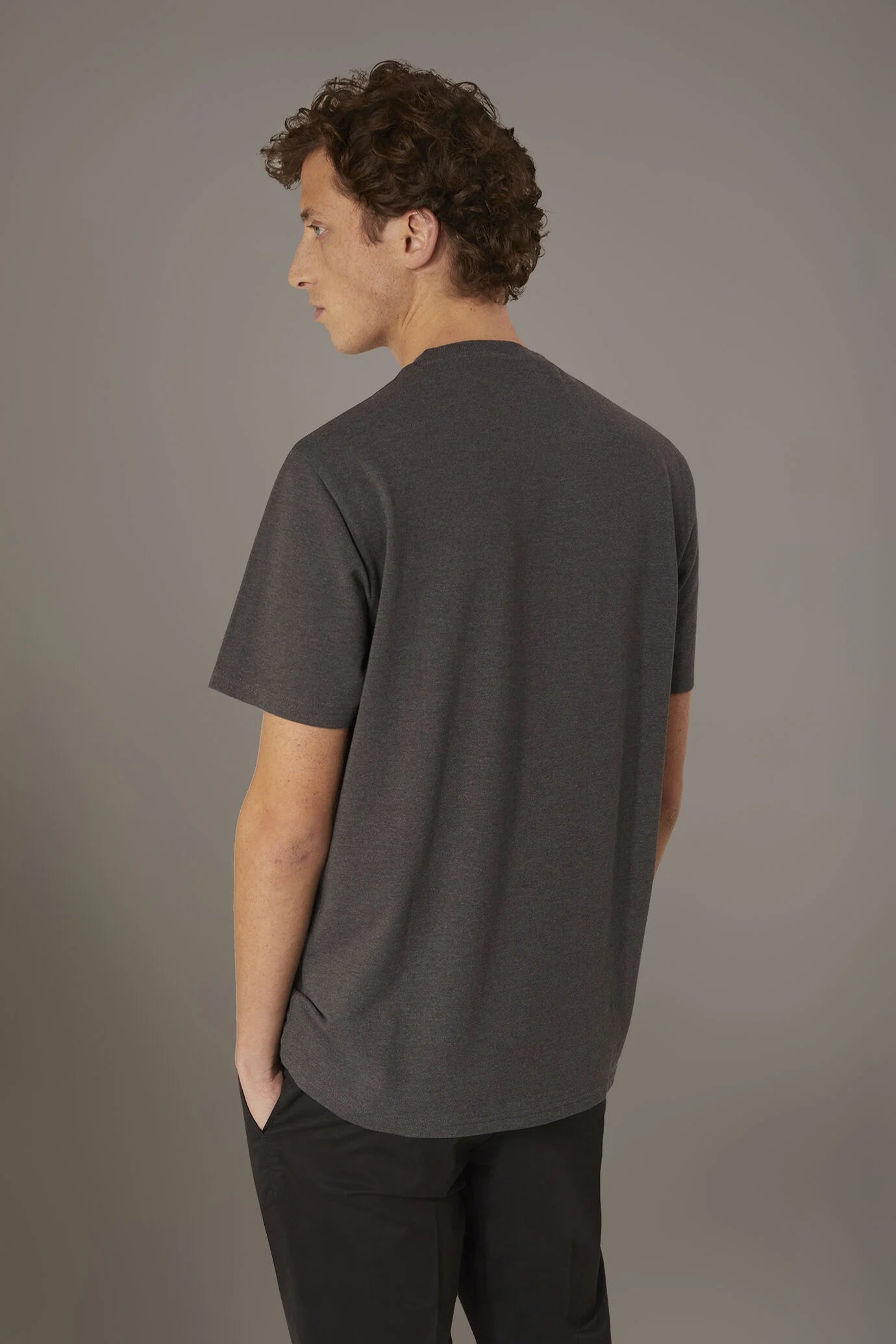 Round neck t-shirt melange