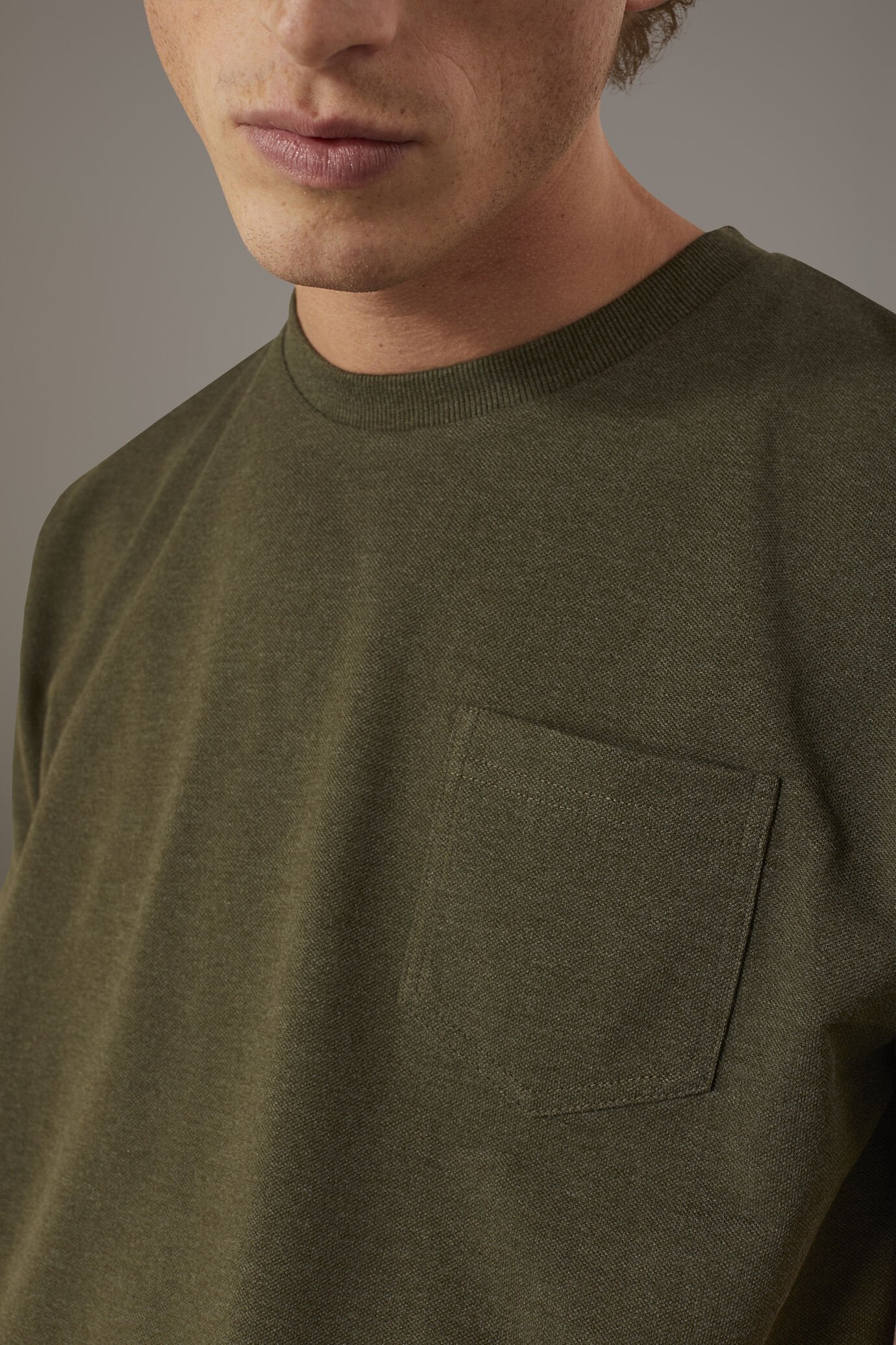 Round neck t-shirt melange
