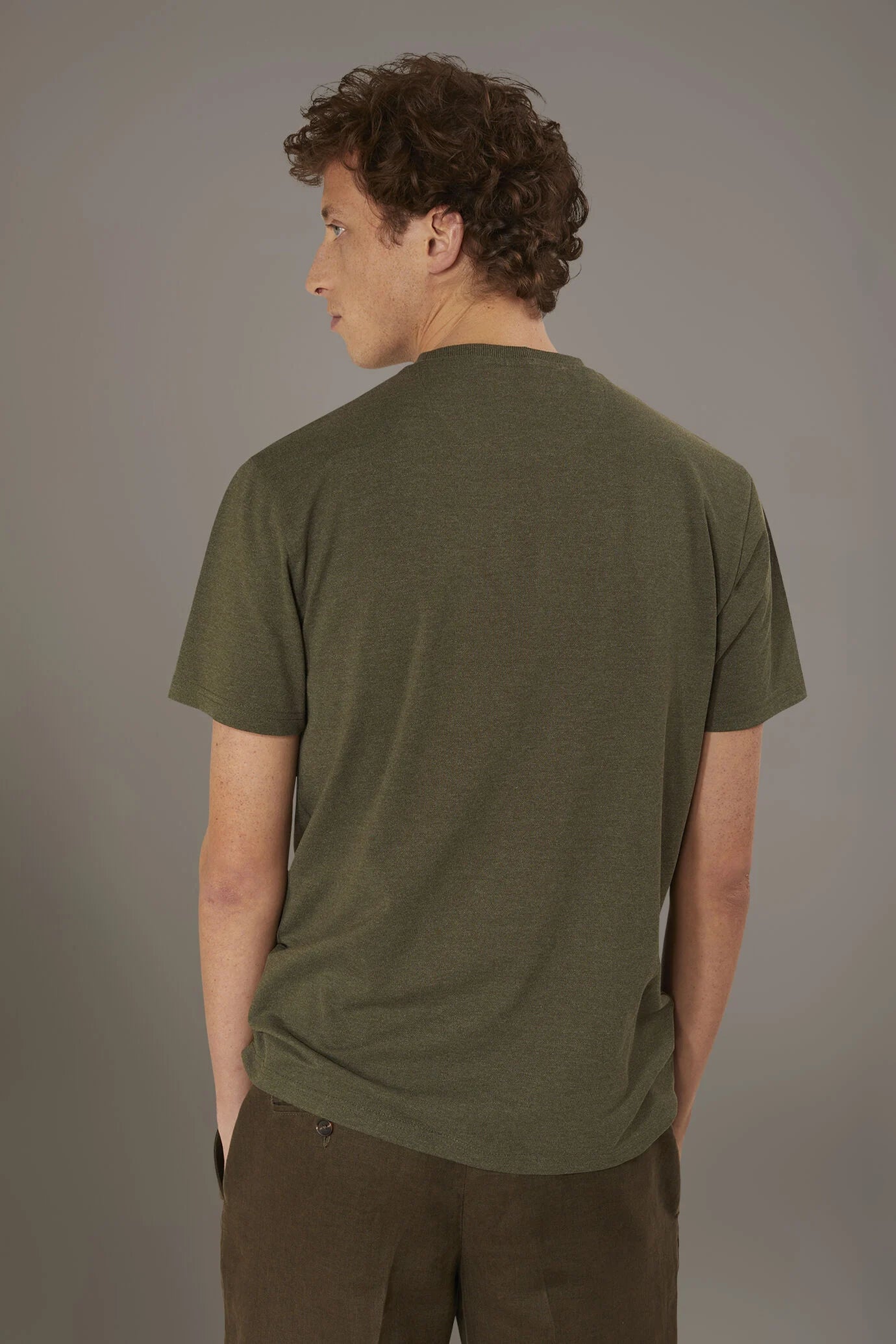 Round neck t-shirt melange
