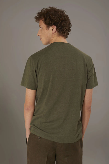 Round neck t-shirt melange