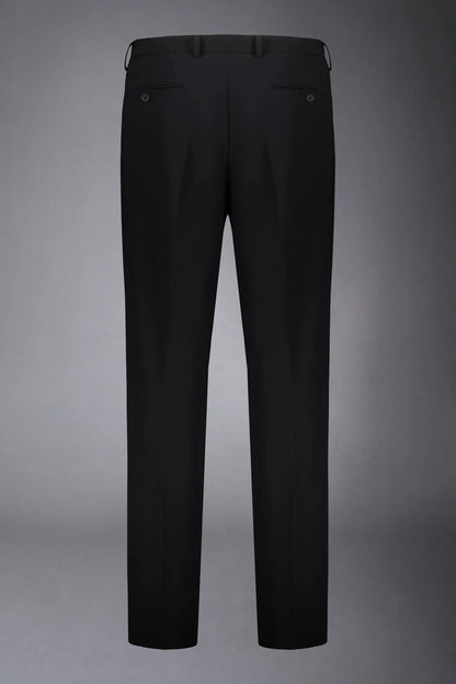 Men's single-breasted suit regular fit technical fabric