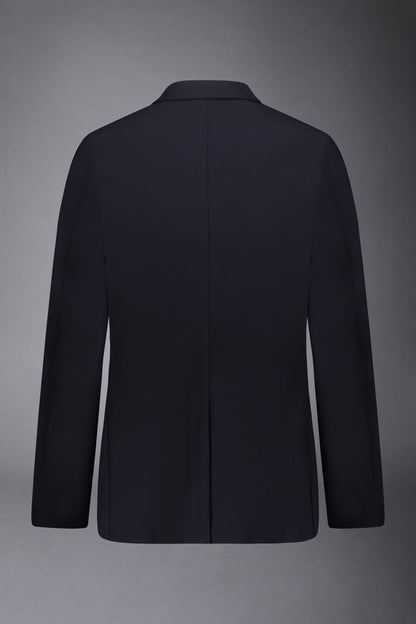 Men's single-breasted suit regular fit technical fabric
