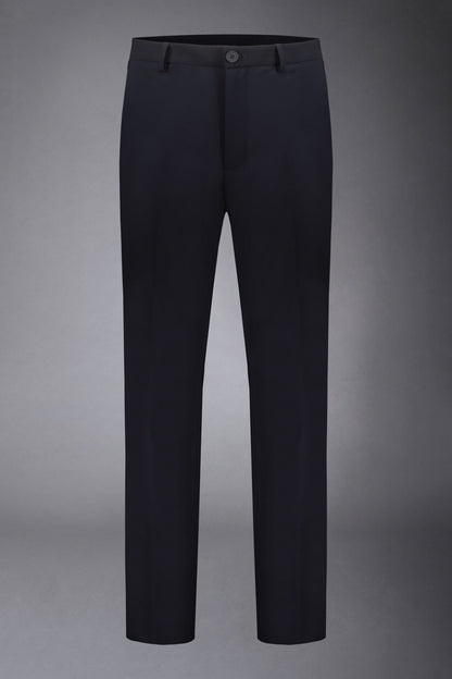 Men's single-breasted suit regular fit technical fabric