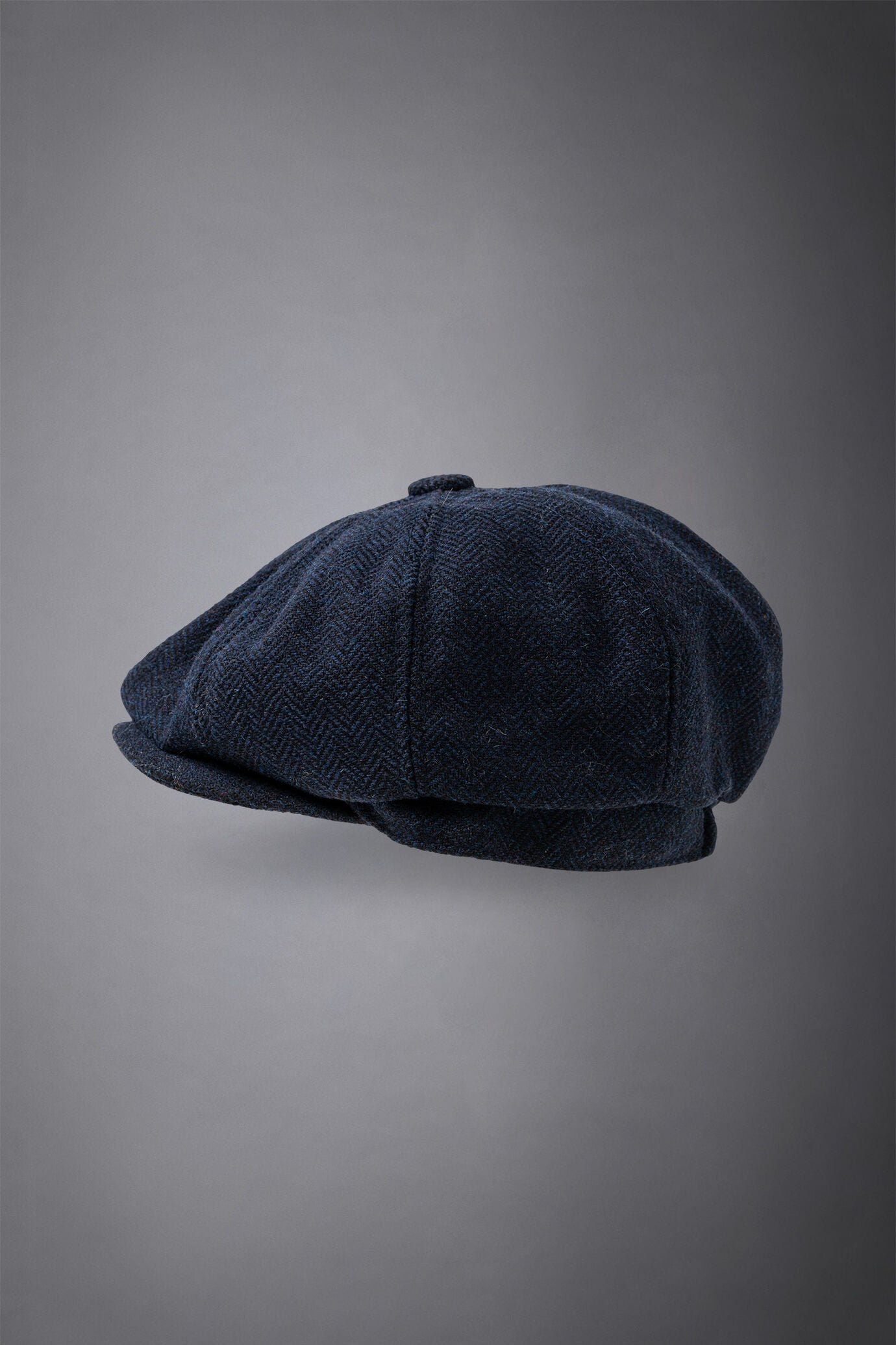 Men's herringbone flat cap