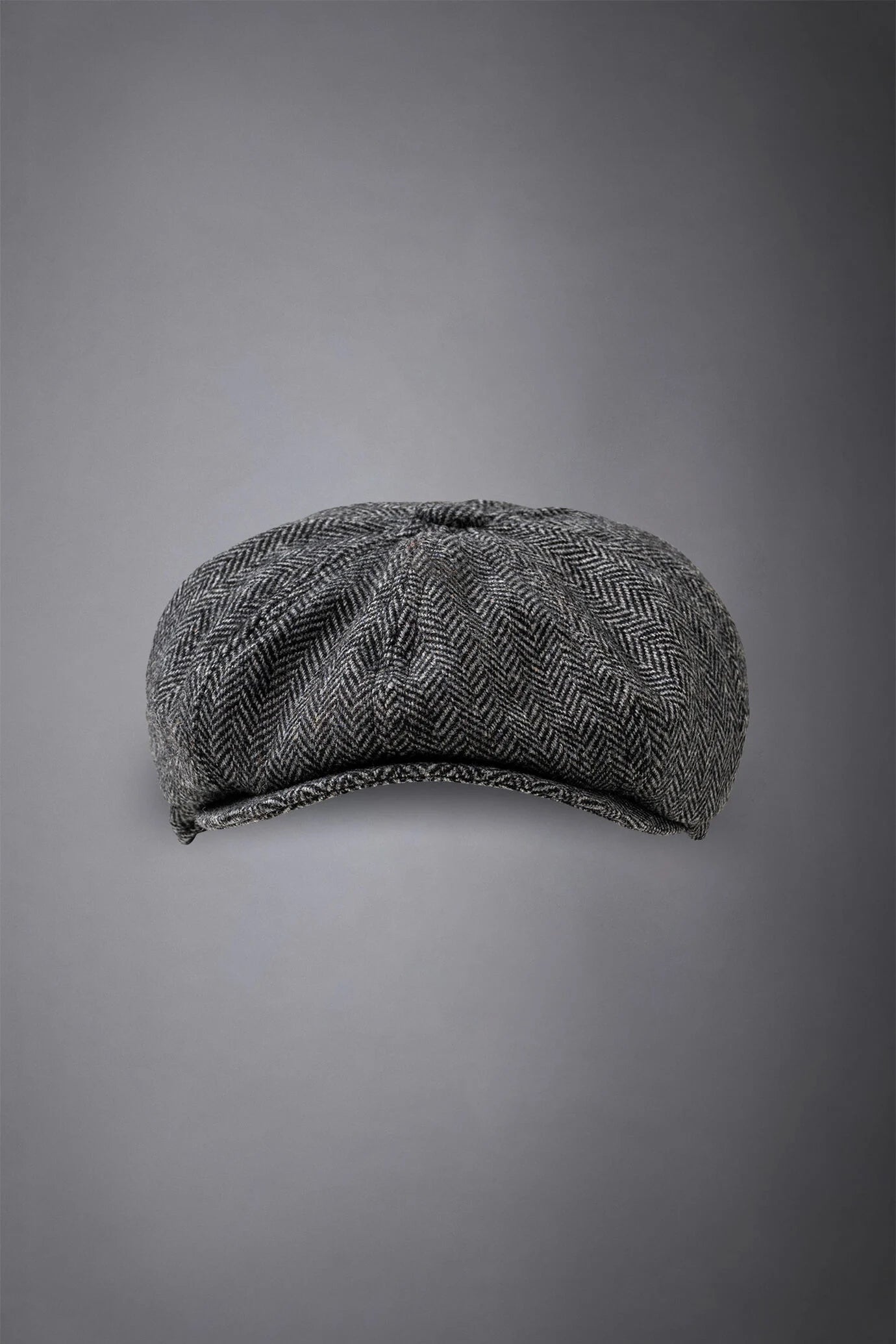 Men's herringbone flat cap