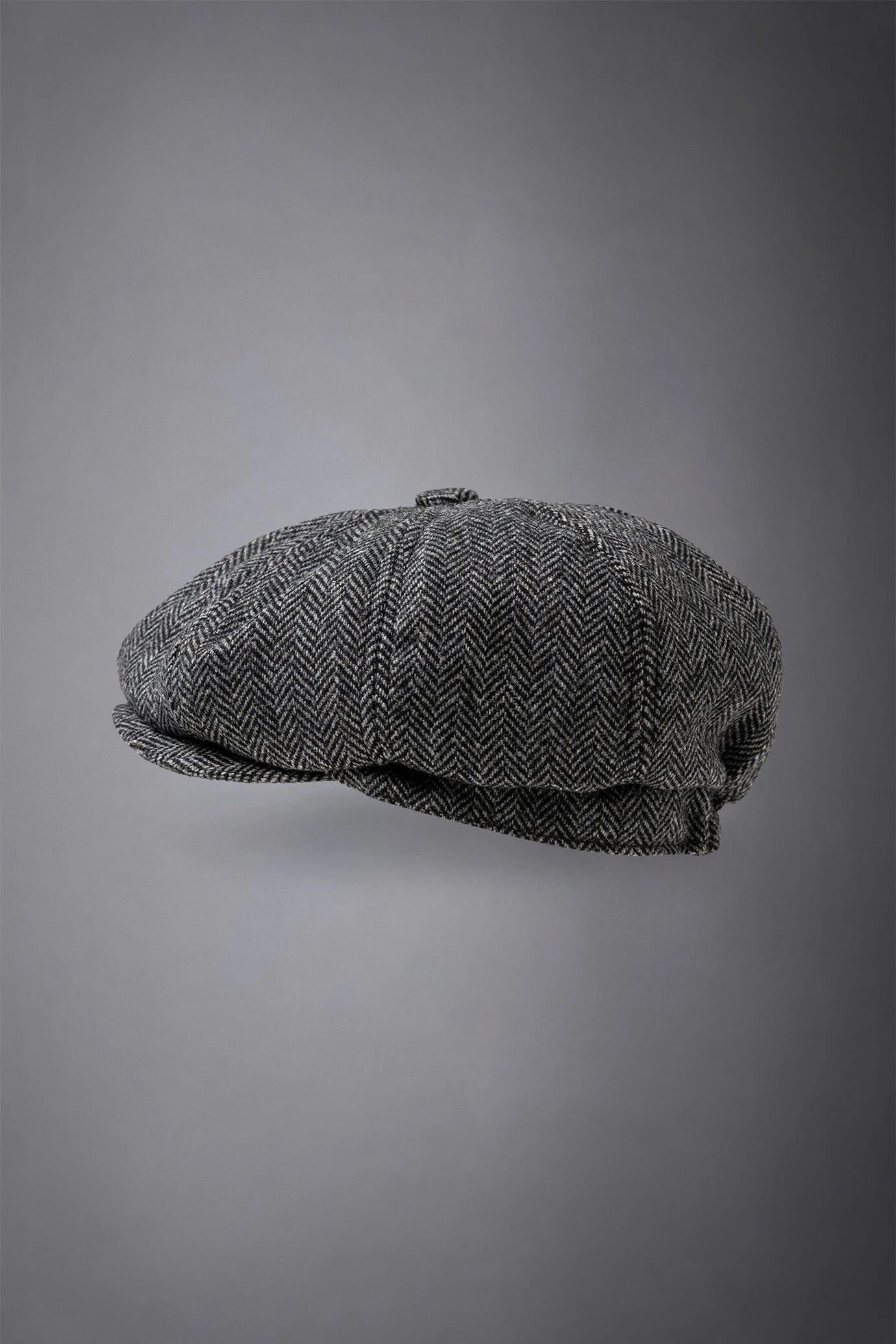 Men's herringbone flat cap
