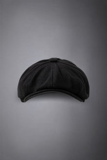 Men's boiled wool flat cap
