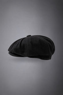 Men's boiled wool flat cap