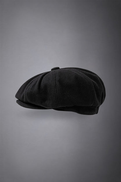 Men's boiled wool flat cap
